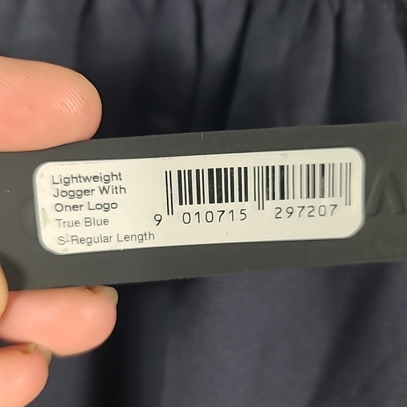 NWT Oner Active Women's Lightweight Joggers With Logo True Blue Sz S - Picture 3 of 7